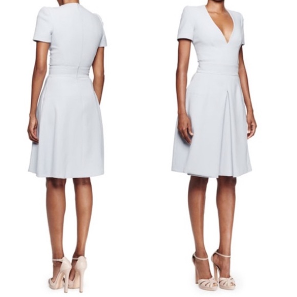 Alexander McQueen Cloud Blue Box Pleat Dress - Picture 1 of 11
